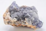 Purple-Blue, Cubic Fluorite Crystal Cluster - Pakistan #197037-2